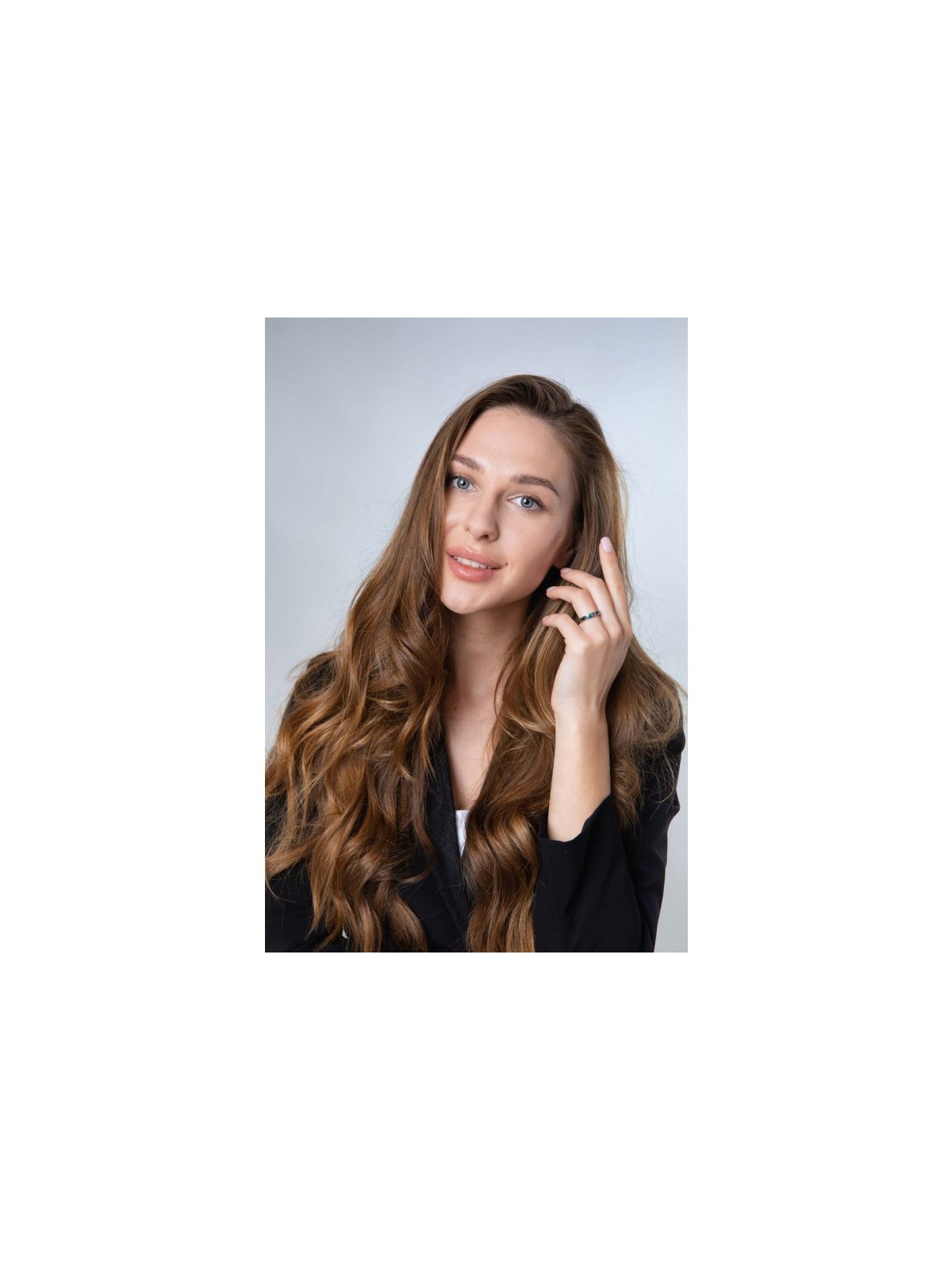 טבעת כסף סטרלינג עם אבן אילת כחולה ירוקה ו... | טבעות יהודיות